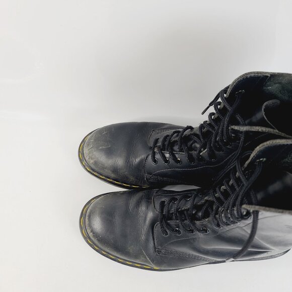 Dr. Martens Men\'s Black 1460 Originals Leather Classic Ankle Moto Boots Sz 10.5 main image 6